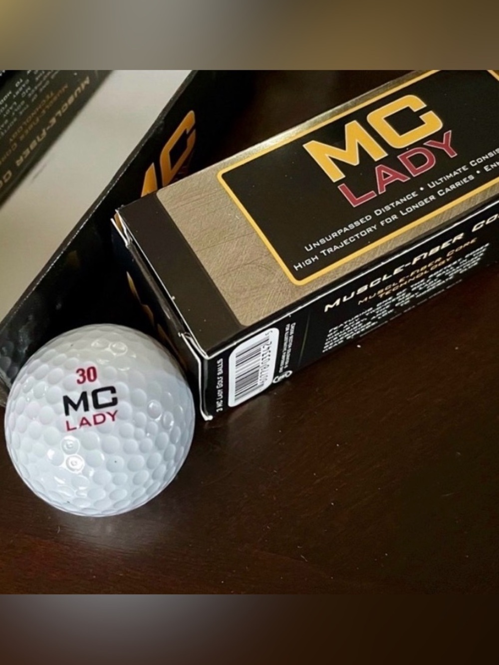 MC Lady Soft Muscle Fiber Core Golf Balls One Dozen (12) Lower Club Speed NIB